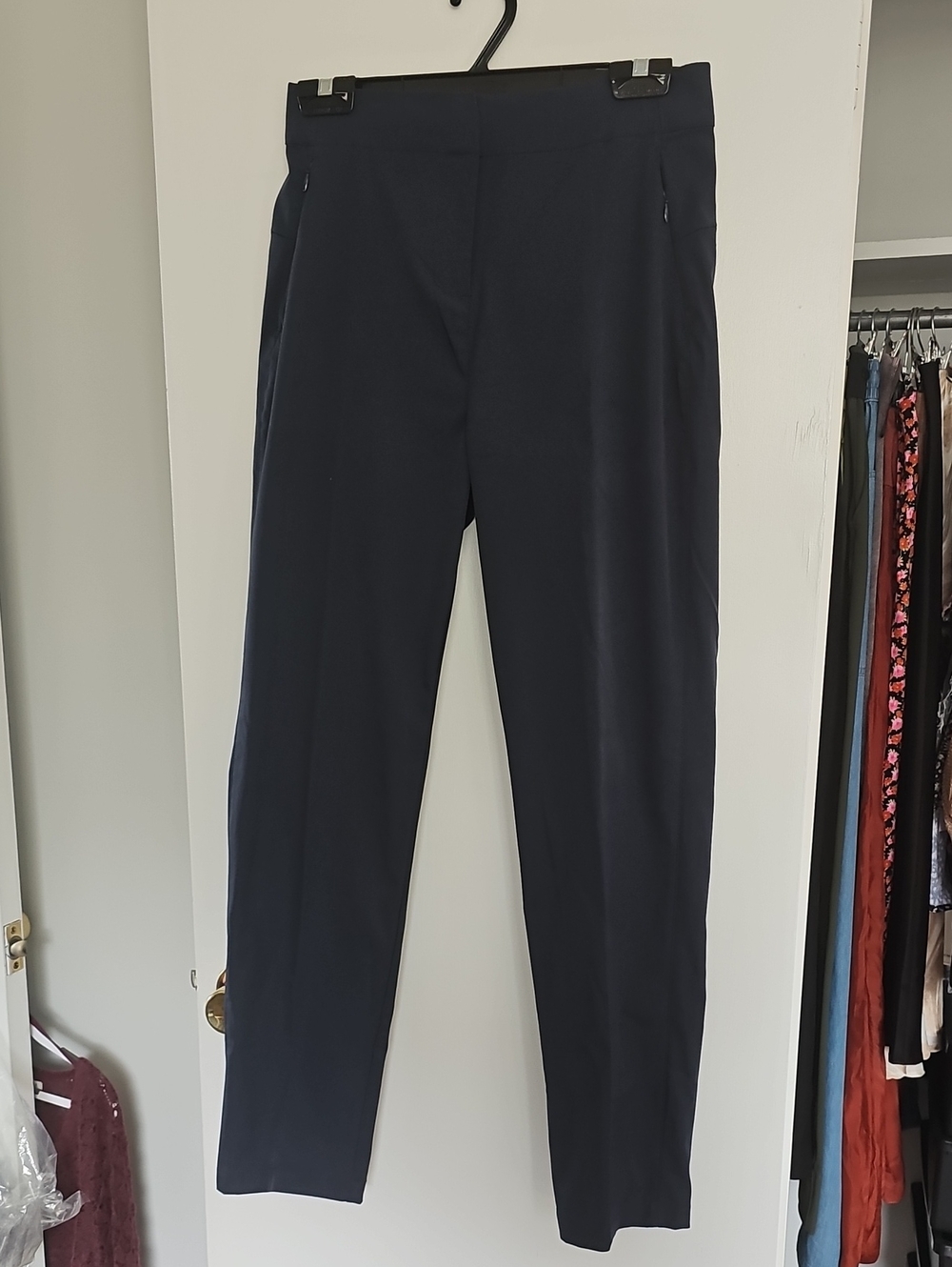 Lole Women's Navy Straight-Leg Pants Size 4
